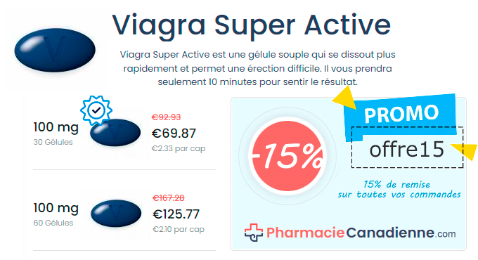 Acheter Viagra Super Active sans ordonnance